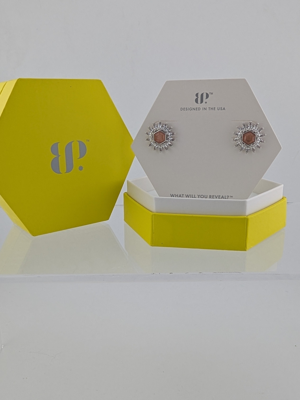 Sunburst Stud Earrings with Silver Accents